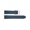 Horlogeband 18mm Blauw Krokodillen print - 21578