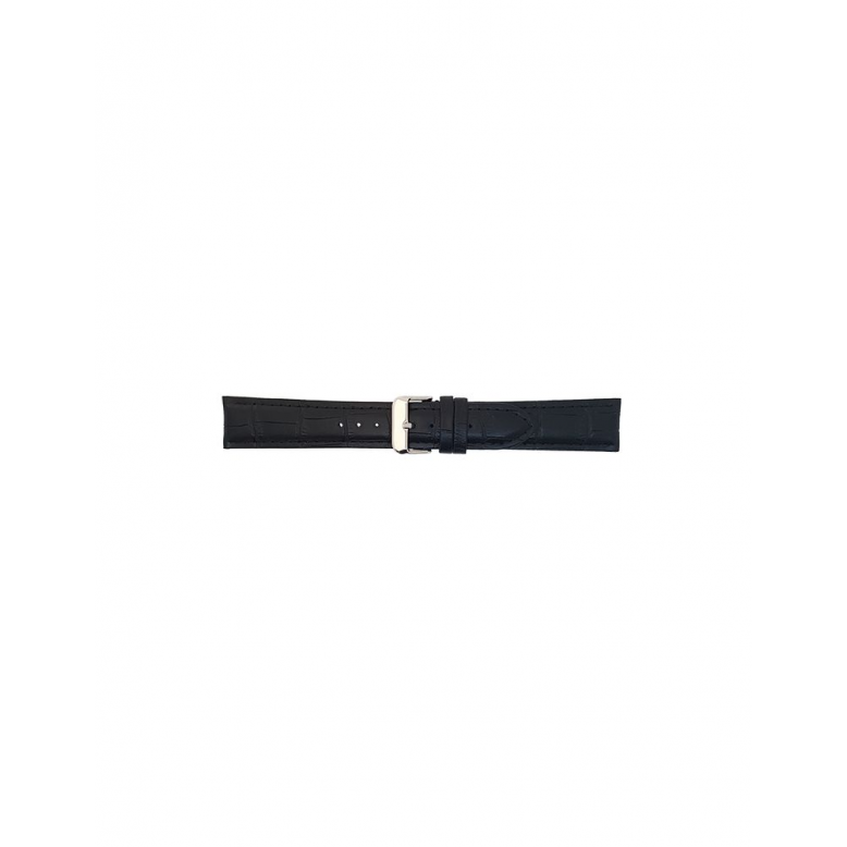 Horlogeband 18mm Zwart Aligator print - 21580