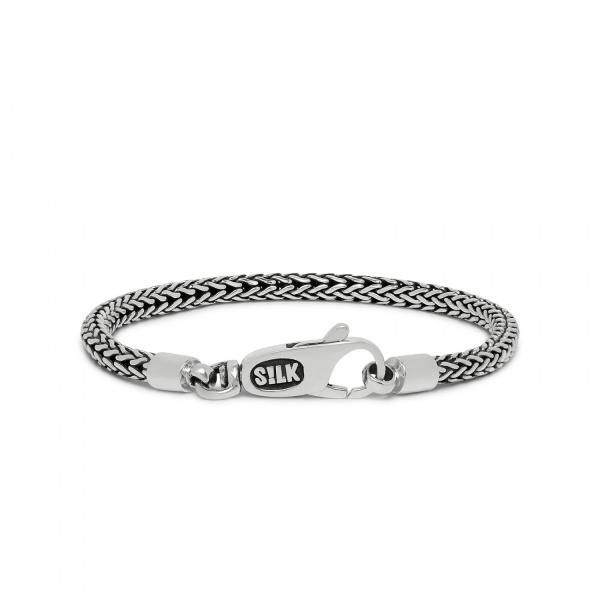 Silk Armband, model 354 (breedte: 4,5mm.- lengte 21cm) - 20088