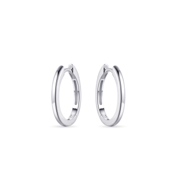 Oorringen, zilver gerhodineerd (2x18mm) - 20096 Oorringen, zilver gerhodineerd (2x18mm) - 20096