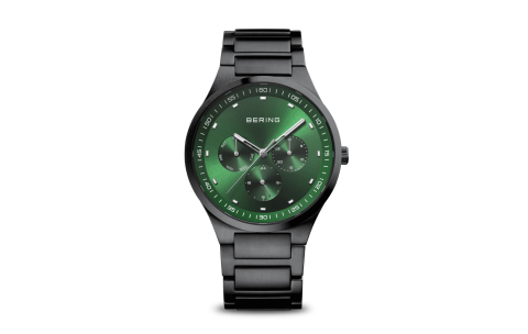 Bering Herenhorloge Quartz, model 11740-728 Black-Green - 20141