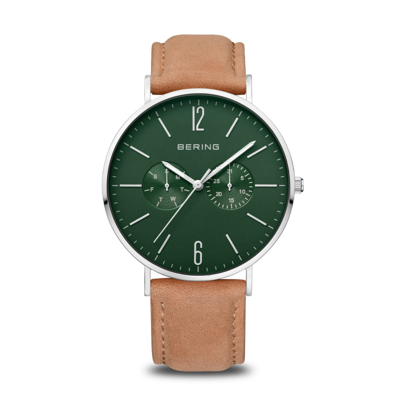 Bering Herenhorloge Quartz, model 14240-608 Groen. - 20148