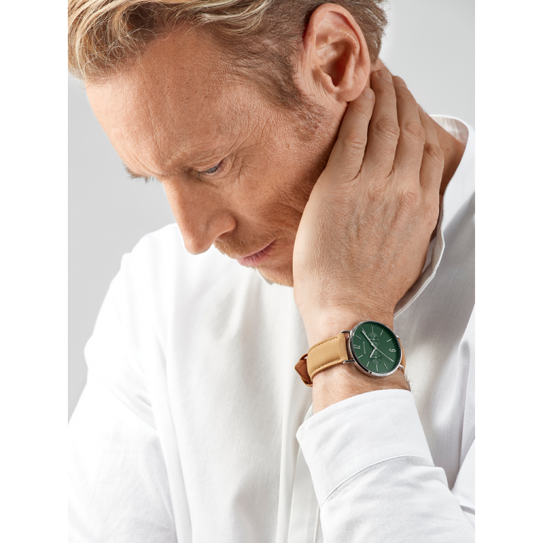Bering Herenhorloge Quartz, model 14240-608 Groen. - 20148