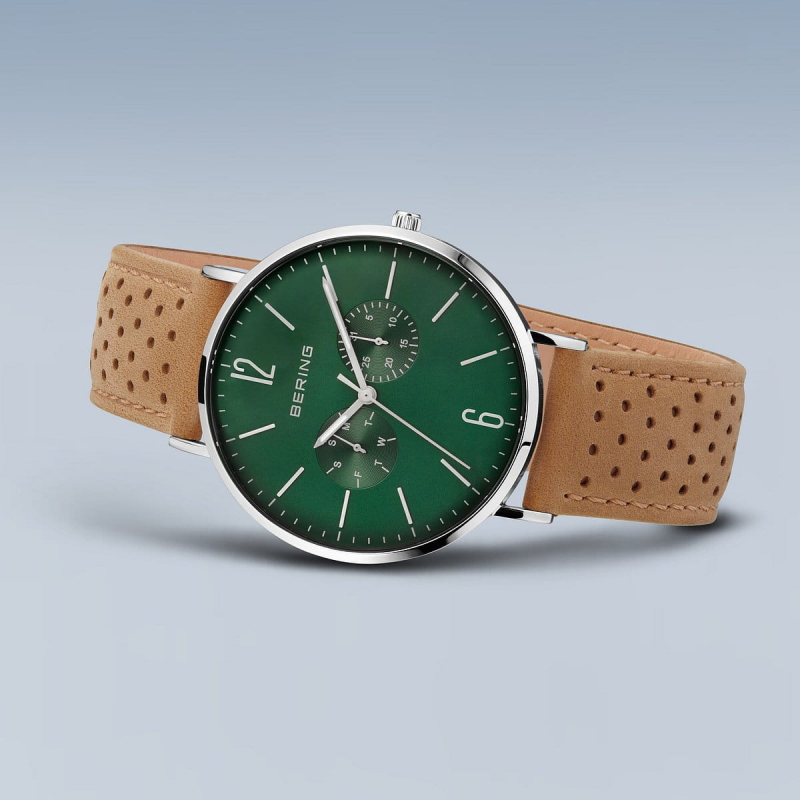 Bering Herenhorloge Quartz, model 14240-608 Groen. - 20148
