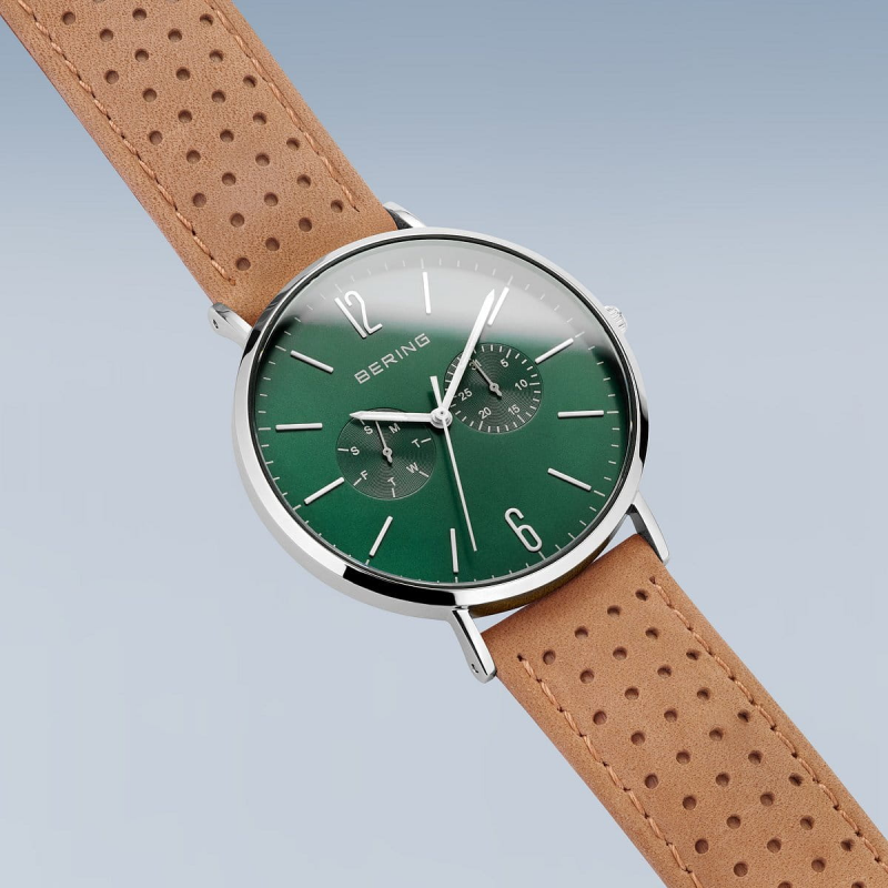 Bering Herenhorloge Quartz, model 14240-608 Groen. - 20148