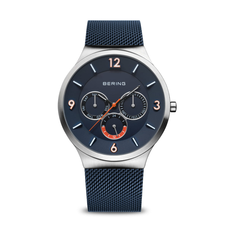 Bering Herenhorloge Quartz, model 33441-307, Blauw. - 20154