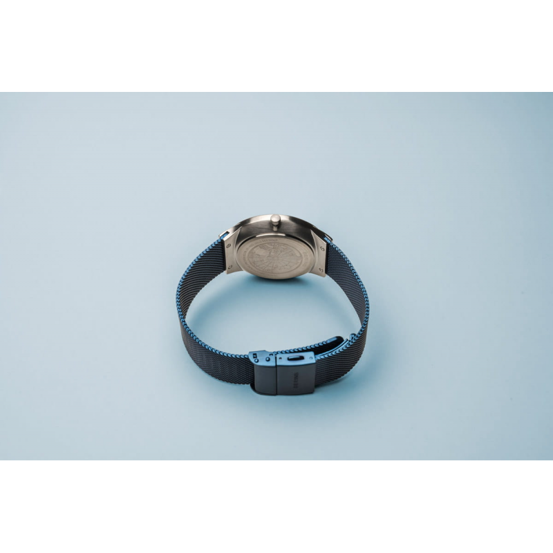 Bering Herenhorloge Quartz, model 33441-307, Blauw. - 20154