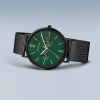 Bering Herenhorloge Quartz, model 14240-128 Groen/Zwart. - 20161