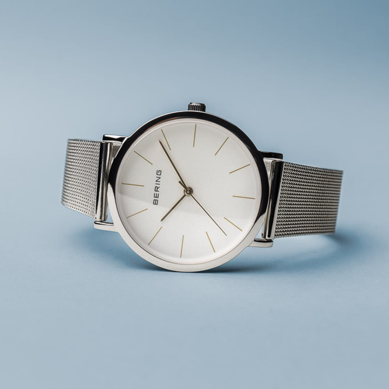 Bering Dameshorloge Quartz, model 13436-001 Staal - 20164