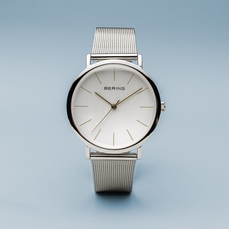 Bering Dameshorloge Quartz, model 13436-001 Staal - 20164