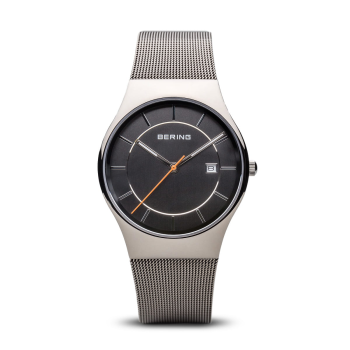 Bering Herenhorloge Quartz, model 11938-007 staal/grijs. - 20259