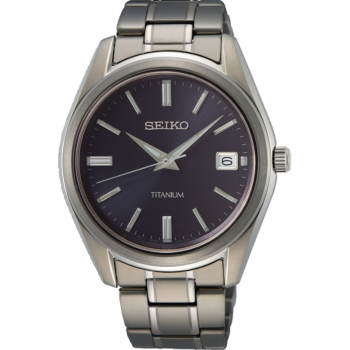 Seiko SUR373P1 Titanium met blauwe wijzerplaat - 20264