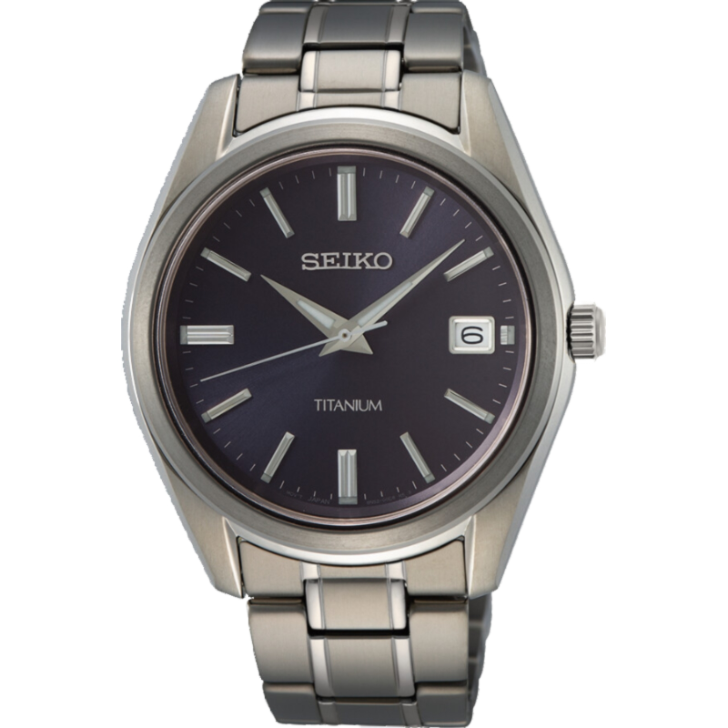 Seiko SUR373P1 Titanium met blauwe wijzerplaat - 20264 Seiko SUR373P1 Titanium met blauwe wijzerplaat - 20264