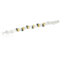 AUDAR Armband, model 1800 zilver met 18 krt goud (lengte 18cm) - 20379