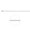 Collier, zilver jasseron 2,5mm. (lengte 45cm.) - 20404
