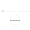 Collier, zilver jasseron 2,5mm. (lengte 45cm.) - 20404