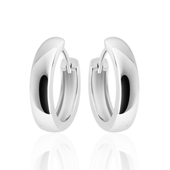 Oorringen, zilver (4x18mm) - 20428 Oorringen, zilver (4x18mm) - 20428