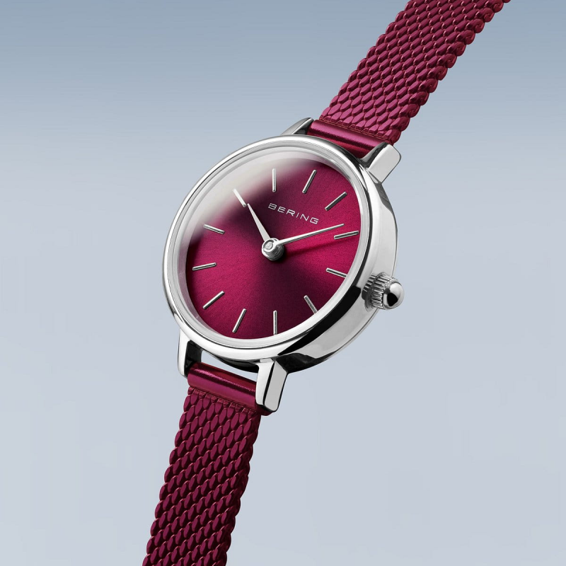 Bering Dameshorloge Quartz, model 11022-909 Paars / Cerise. - 20430 Bering Dameshorloge Quartz, model 11022-909 Paars / Cerise. - 20430