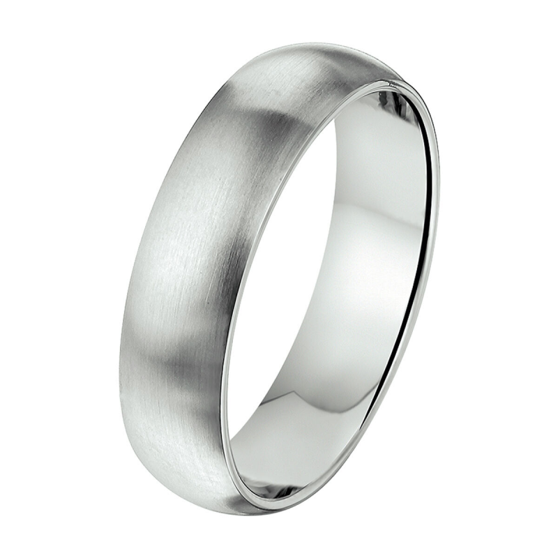 Amorio Ring, edelstaal breedte 6mm. (maat 20) - 20881 Amorio Ring, edelstaal breedte 6mm. (maat 20) - 20881