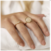 My Bendel Ring, edelstaal verguld. Met Rozenkwarts - 21118 My Bendel Ring, edelstaal verguld. Met Rozenkwarts - 21118