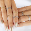 My Bendel Ring, edelstaal verguld. Hartjes 3,5mm (maat 16). - 21154