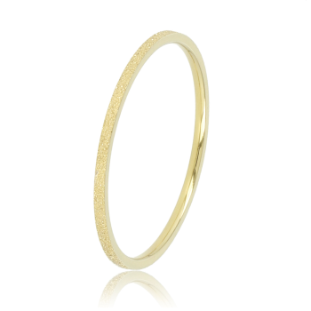 My Bendel Ring, Edelstaal verguld. Aanschuifring 1mm (maat 18). - 21180