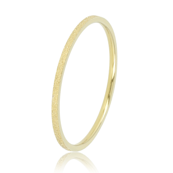 My Bendel Ring, Edelstaal verguld. Aanschuifring 1mm (maat 18). - 21180