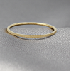 My Bendel Ring, Edelstaal verguld. Aanschuifring 1mm (maat 18). - 21180