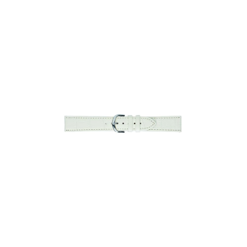 Horlogeband 16mm Krokodillenprint Wit - 21232