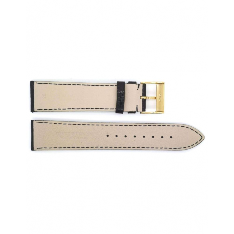 High end, genuine lizard leather watch strap with padding and stitching. Fitted with a stainless steel buckle - 21240
