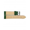 calf leather watch strap with fine lizard print and nubuck lining. This semi padded watch strap is soft and has a stainless steel buckle. - 21242