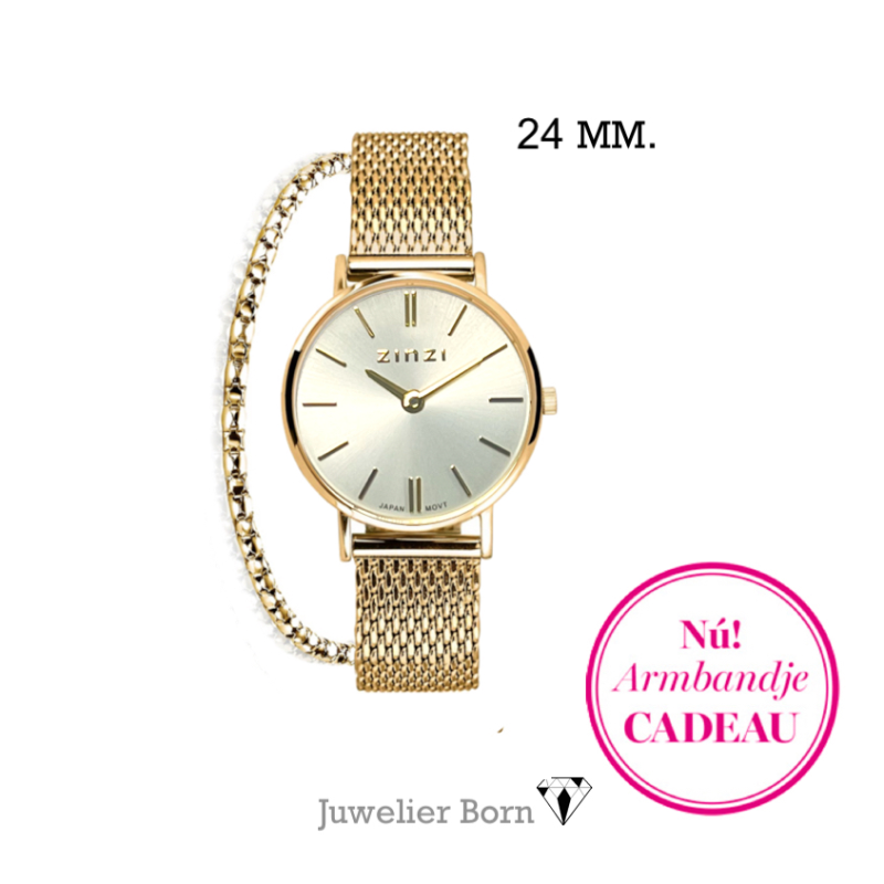Zinzi Dameshorloge, model Retro Mini ZIW1833 (24mm) - 21292 Zinzi Dameshorloge, model Retro Mini ZIW1833 (24mm) - 21292