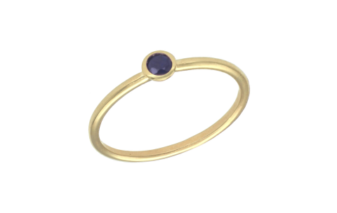 Swing Jewels Ring, 14krt.goud met Saffier Birthstone September(maat 56) - 21411