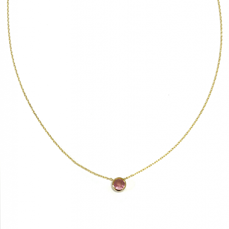 Swing Jewels Collier, 14krt.goud met toermalijn Birthstone Oktober (lengte: 42-45cm.) - 21569 Swing Jewels Collier, 14krt.goud met toermalijn Birthstone Oktober (lengte: 42-45cm.) - 21569