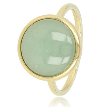 My Bendel Ring, edelstaal verguld. met Fluoriet - 21559