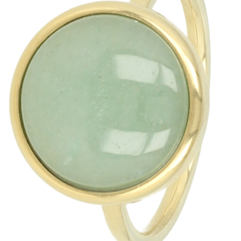 My Bendel Ring, edelstaal verguld. met Fluoriet - 21559
