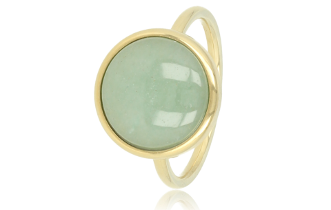 My Bendel Ring, edelstaal 14krt verguld. met Fluoriet - 21559