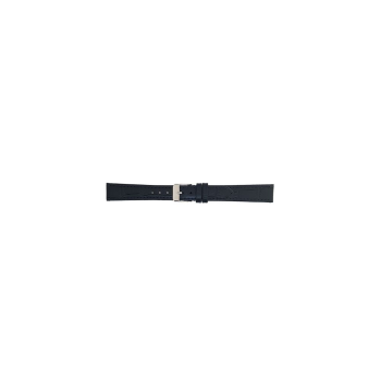 Horlogeband 18mm Zwart, krokodillenprint - 21579