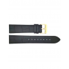 Horlogeband 18mm Zwart, krokodillenprint - 21579