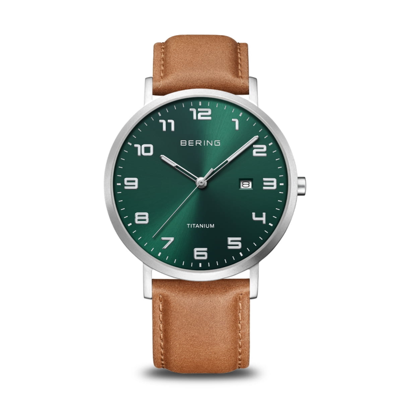 Bering Herenhorloge Quartz, 18640-568 Titanium (40mm) - 21575
