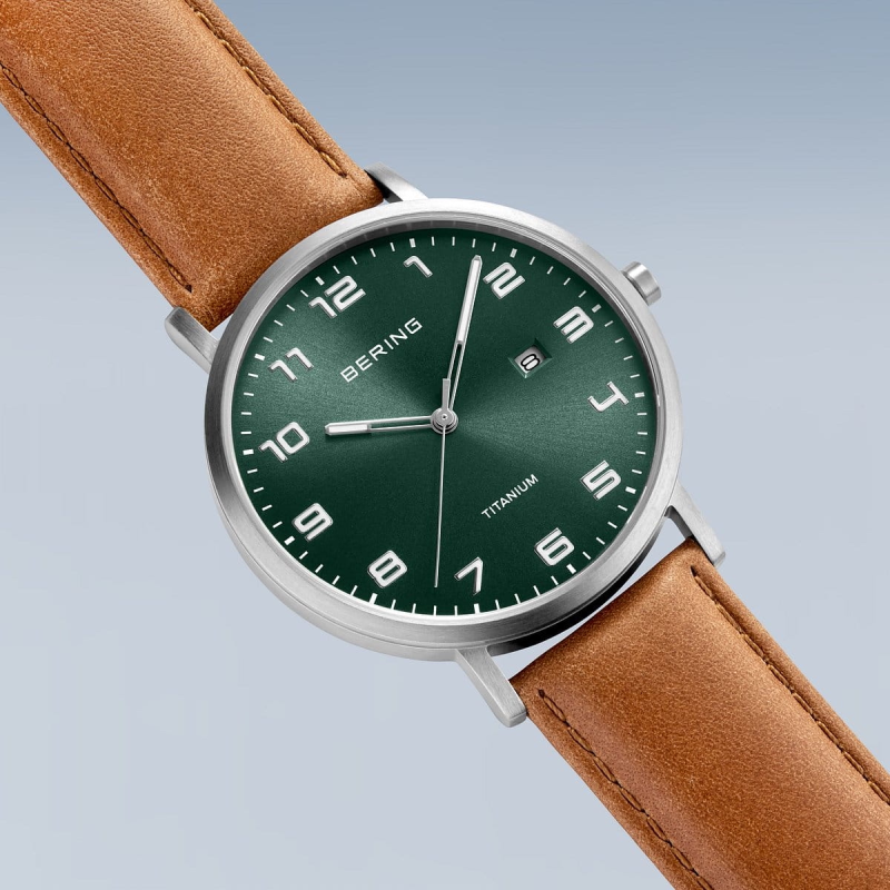 Bering Herenhorloge Quartz, 18640-568 Titanium (40mm) - 21575