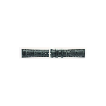 Horlogeband 18mm Grijs Krokodillenprint - 21591