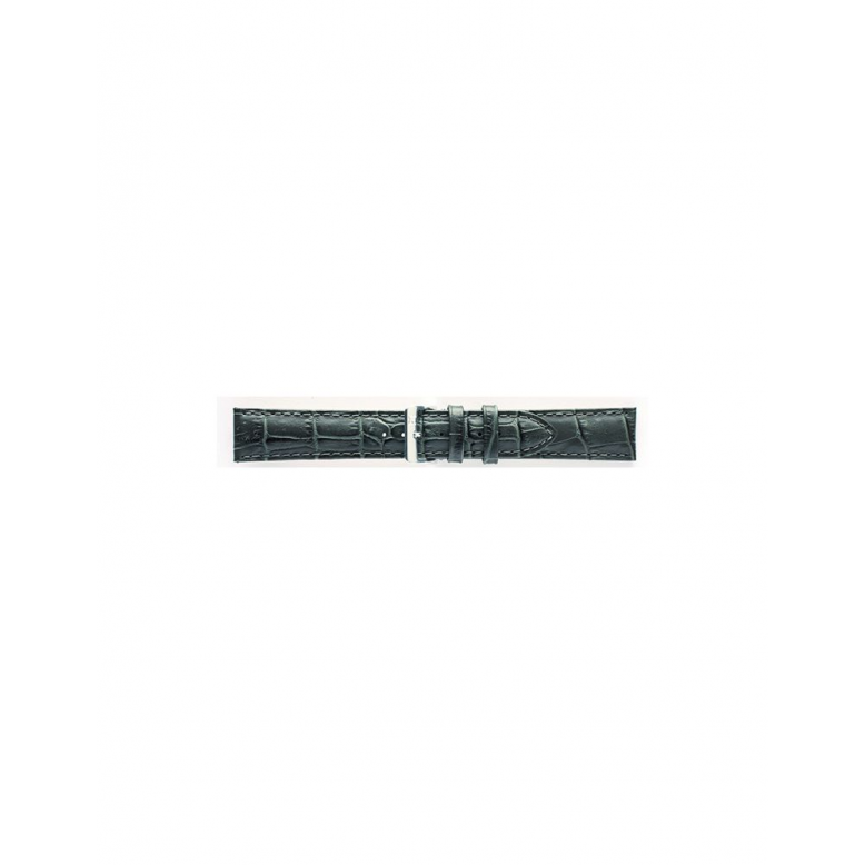 Horlogeband 18mm Grijs Krokodillenprint - 21591