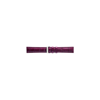 EXTRA LONG alligator print calf leather watch strap, mat. With strong case and buckle connection, stitchinged loop and stainless steel buckle. This watch strap has soft leather lining and is super flexible. - 21870