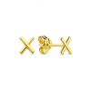 Jackie Oorknoppen, 14krt.goud Bisous de Bruxelles (5x4mm.) - 22003 Jackie Oorknoppen, 14krt.goud Bisous de Bruxelles (5x4mm.) - 22003