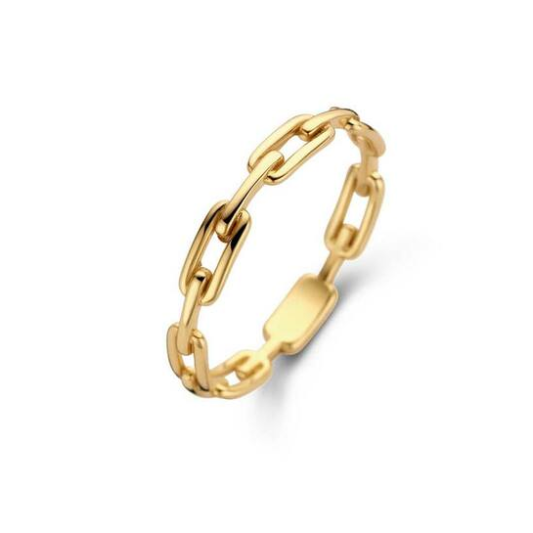 Jackie Ring,14krt.goud Baia Link  (maat 54) - 22005