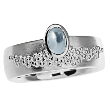 TRIANGEL Ring, zilver model 311380-T met Topaas (58) - 22162