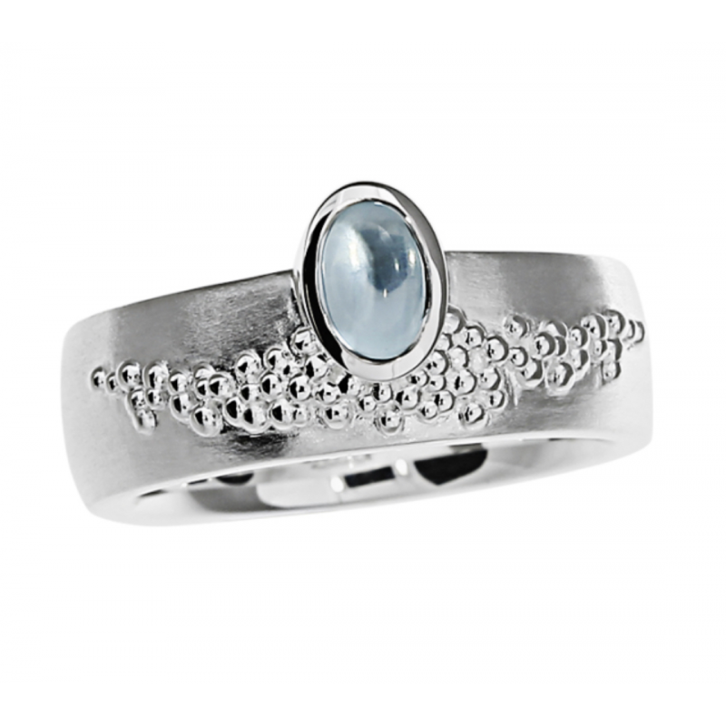 TRIANGEL Ring, zilver model 311380-T met Topaas (58) - 22162