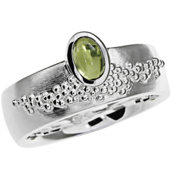 TRIANGEL Ring, zilver model 311380-P met Peridot (58) - 22163