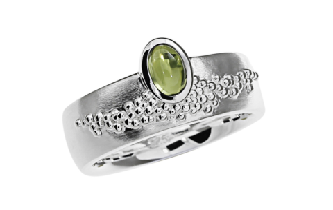 TRIANGEL Ring, zilver model 311380-P met Peridot (58) - 22163